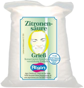 Zitronensäure 25 kg Sack Grieß